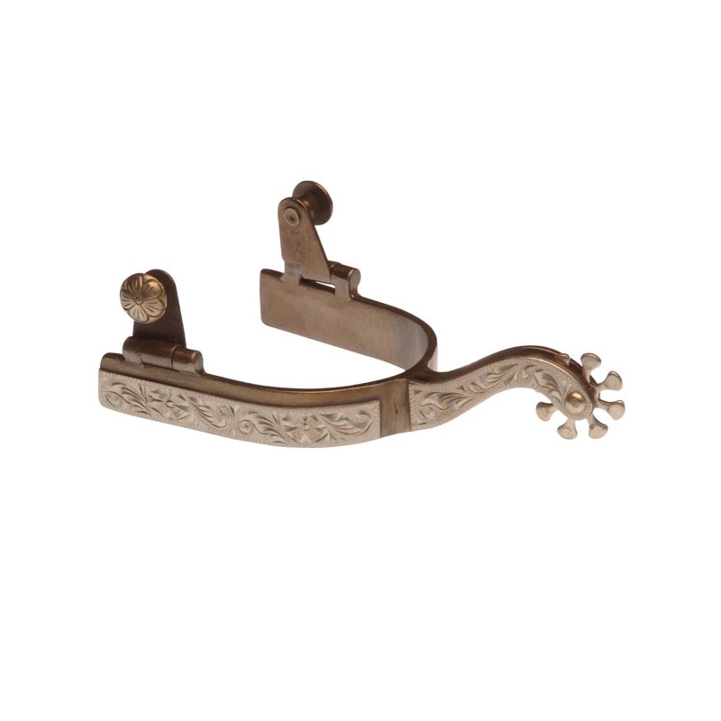 Pool's Equitazione Speroni Western bruniti con decorazioni