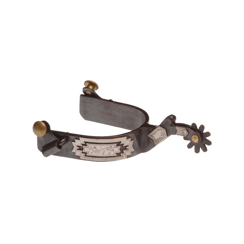 Pool's Equitazione Speroni Western nero decorazioni navajo