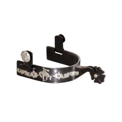 Pool's Equitazione Speroni Western nero decorazione rodeo