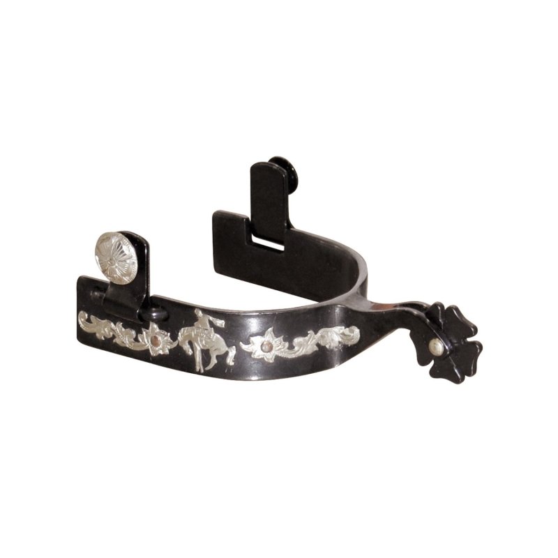 Pool's Equitazione Speroni Western nero decorazione rodeo