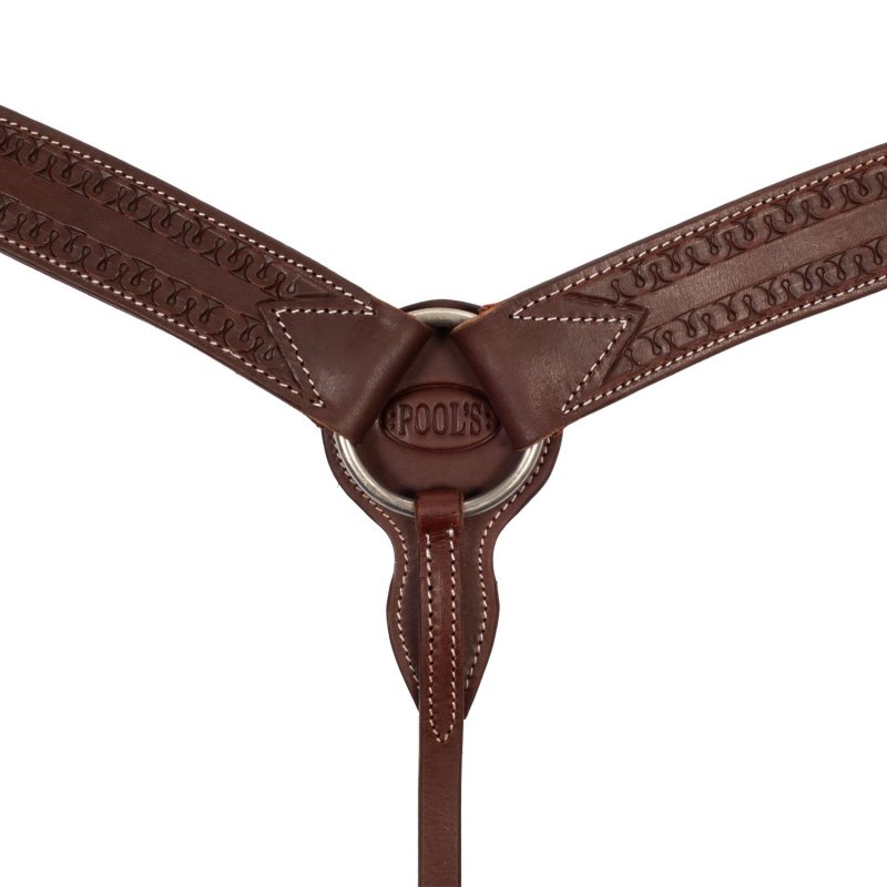 Pool's Equitazione Pettorale in cuoio lavorato - EquiSportMania