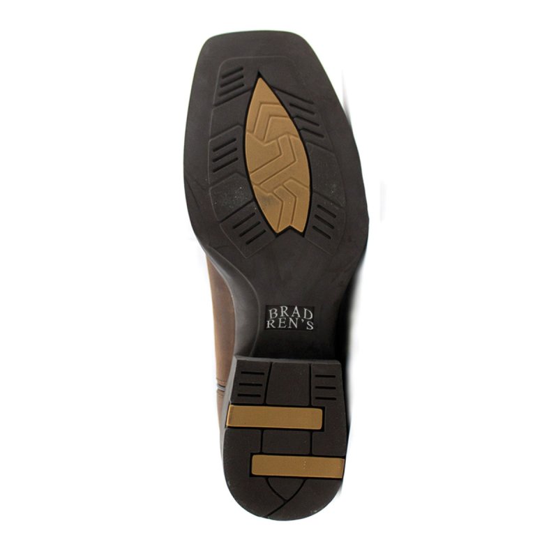 Stivaletti western Brad Ren's con fondo in tunit