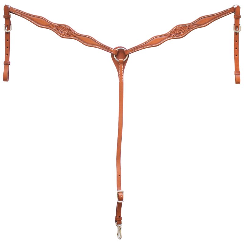 Pettorale western Brad Ren's sagomato con decorazione floreale