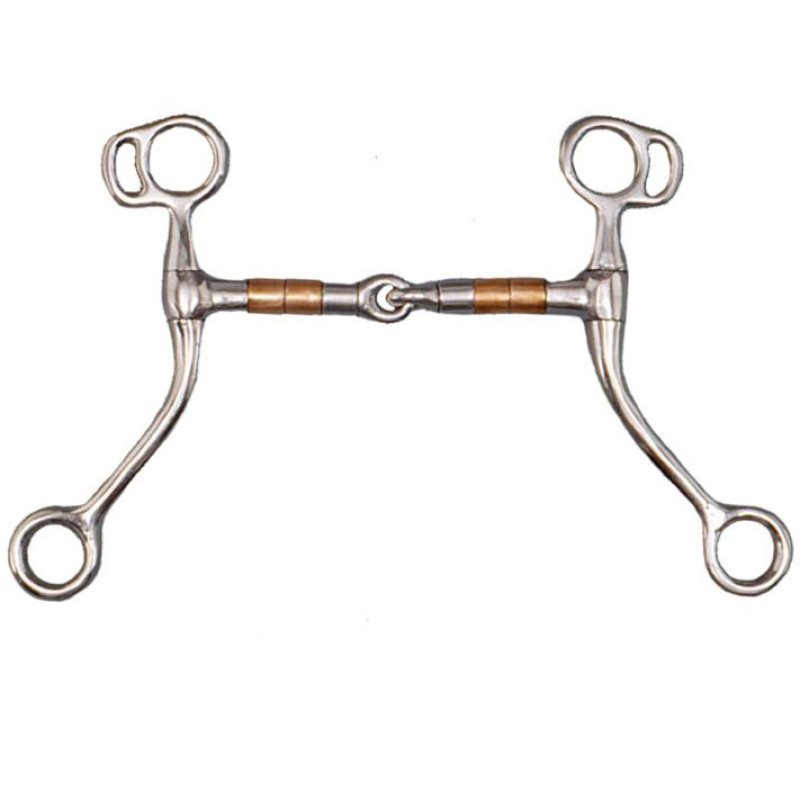 Morso western Natowa snodato con tubetti in rame e acciaio