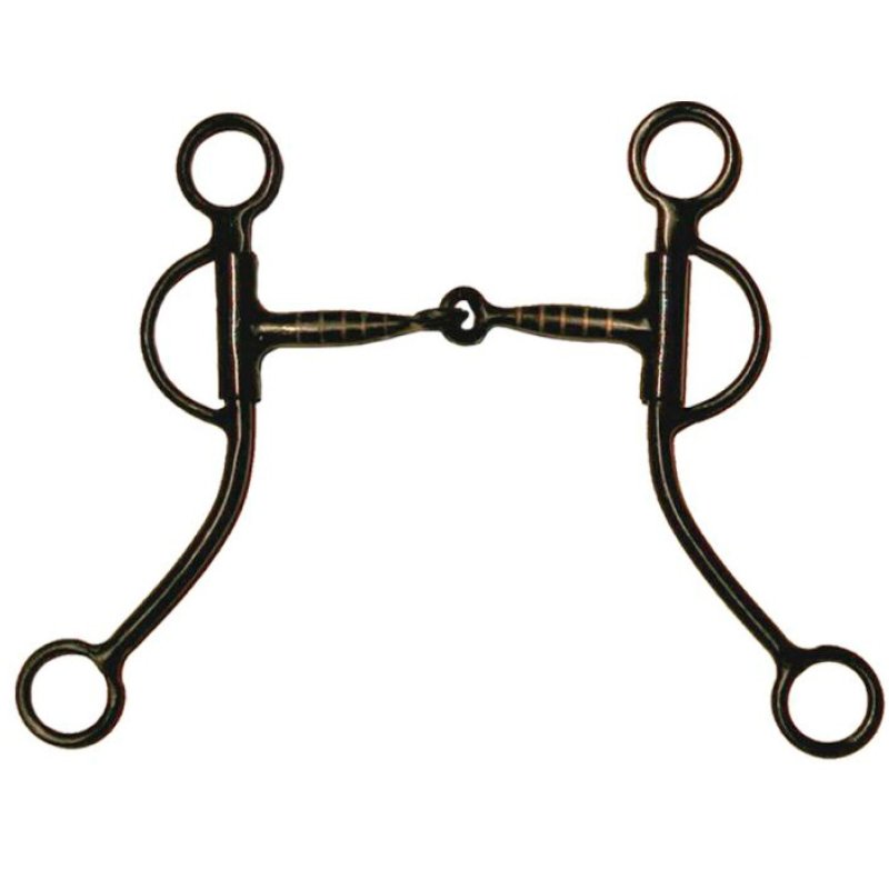 Morso western Natowa in ferro brunito con inserti in rame