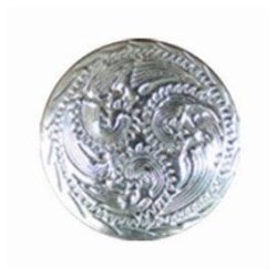 Borchia Tattini per sella western in silver