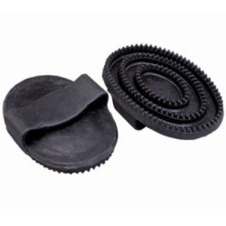 Striglia Tattini in gomma con impugnatura