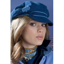 Berretto Tattini Donna con Ricamo e Strass