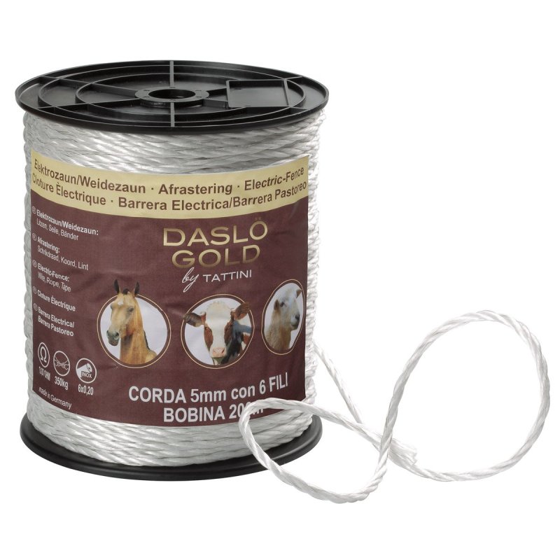 Corda elettrica Tattini 5 mm 200 m