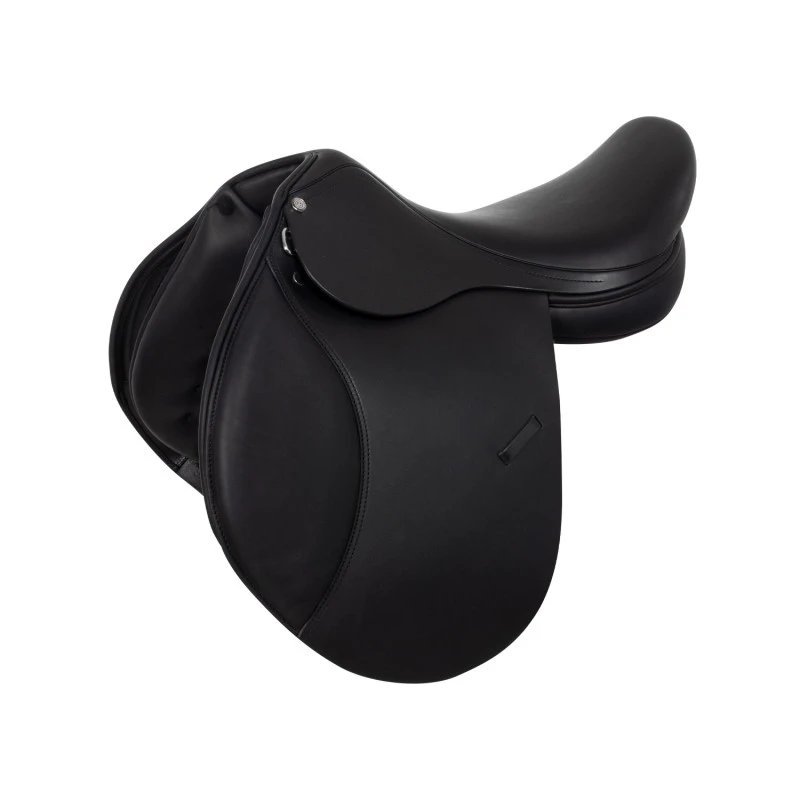 Equestro Sella da completo in cuoio Nero