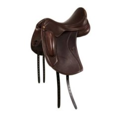 Acavallo Sella dressage Leonardo cuscini lana Marrone scuro