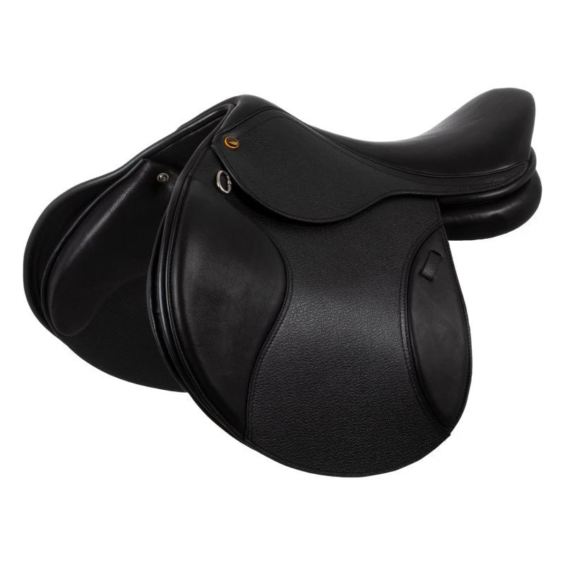 Supreme Sella salto Chicago in cuoio con archetto intercambiabile (4 archetti inclusi) Nero
