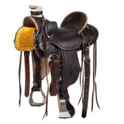 Pool's Equitazione Sella Wade Ranch con lavorazione floreale