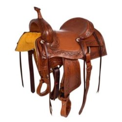 McBryan Sella Team Penning con lavorazione border Marrone