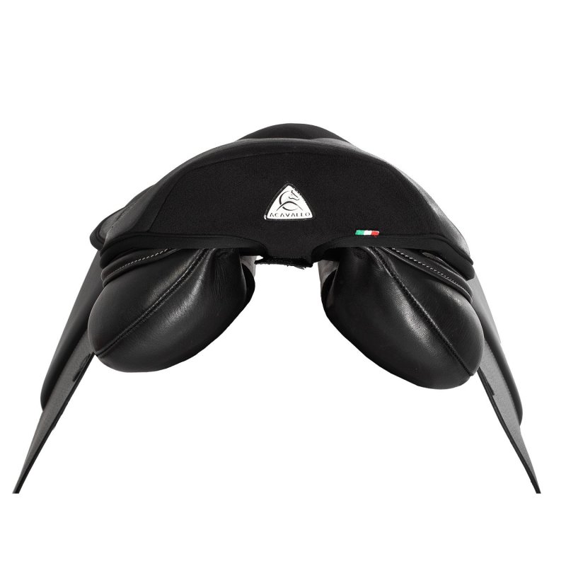 Acavallo Copriseggio stock da salto in gel modello Classic con spessore 10 mm misura Medium Nero