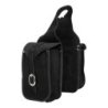 Lakota Saddlery Bisaccia anteriore pelle scamosciata - Nero
