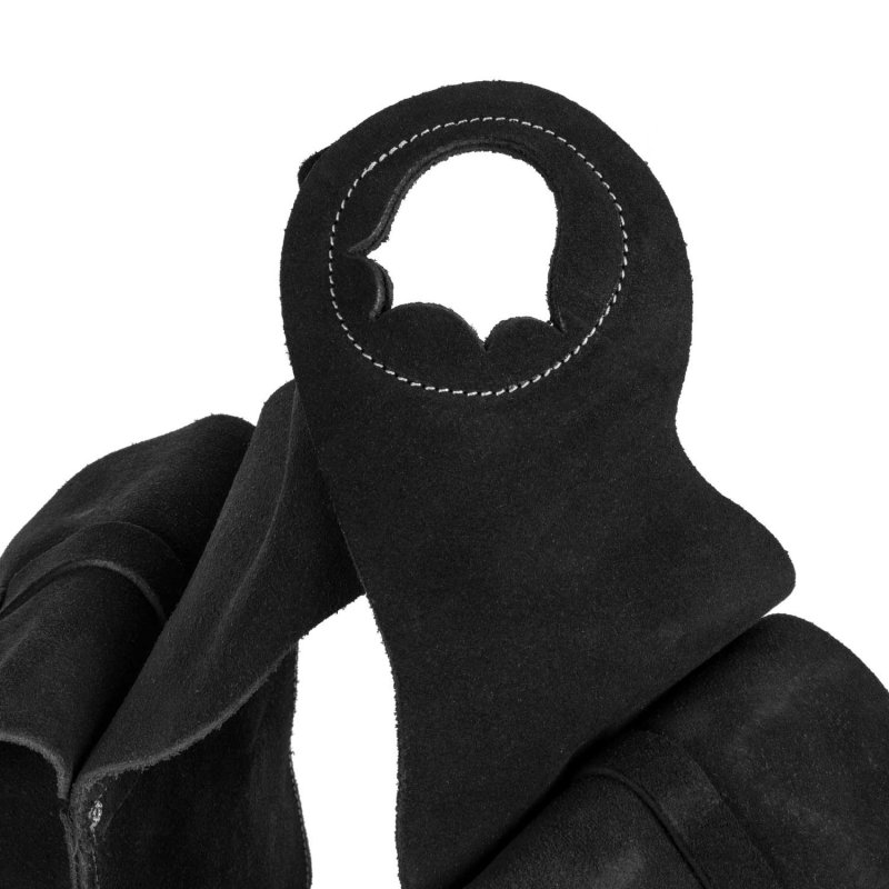 Lakota Saddlery Bisaccia anteriore pelle scamosciata - Nero