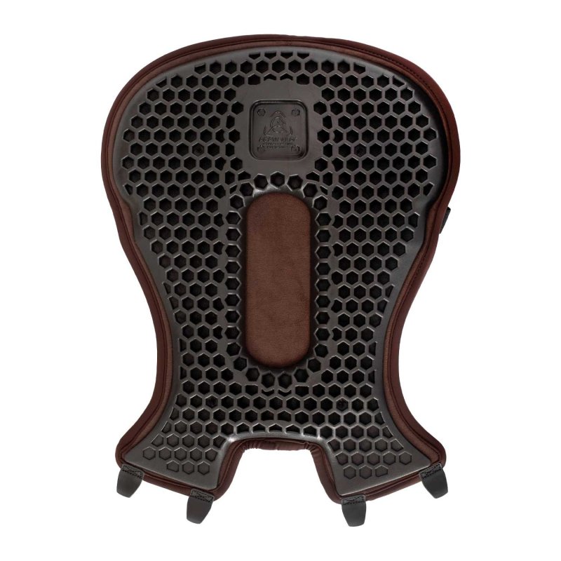 Acavallo Copriseggio western Gel-Out Hexagonal Ortho-Pubis Dri-Lex 20 mm Taglia unica - Testa di moro