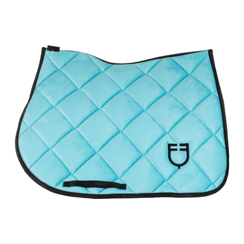 Equestro Sottosella salto in camoscio Azzurro Full