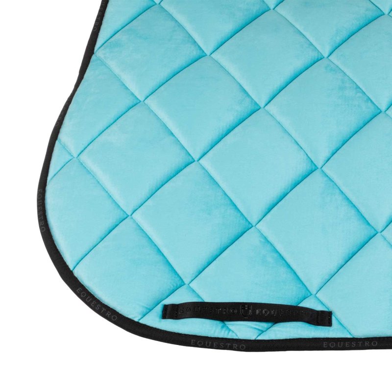Equestro Sottosella salto in camoscio Azzurro Full