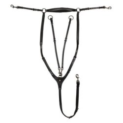 Equestro Pettorale con martingala Nero Cob