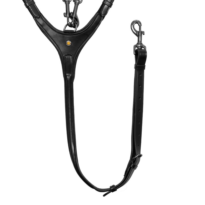 Equestro Pettorale con martingala Nero Cob