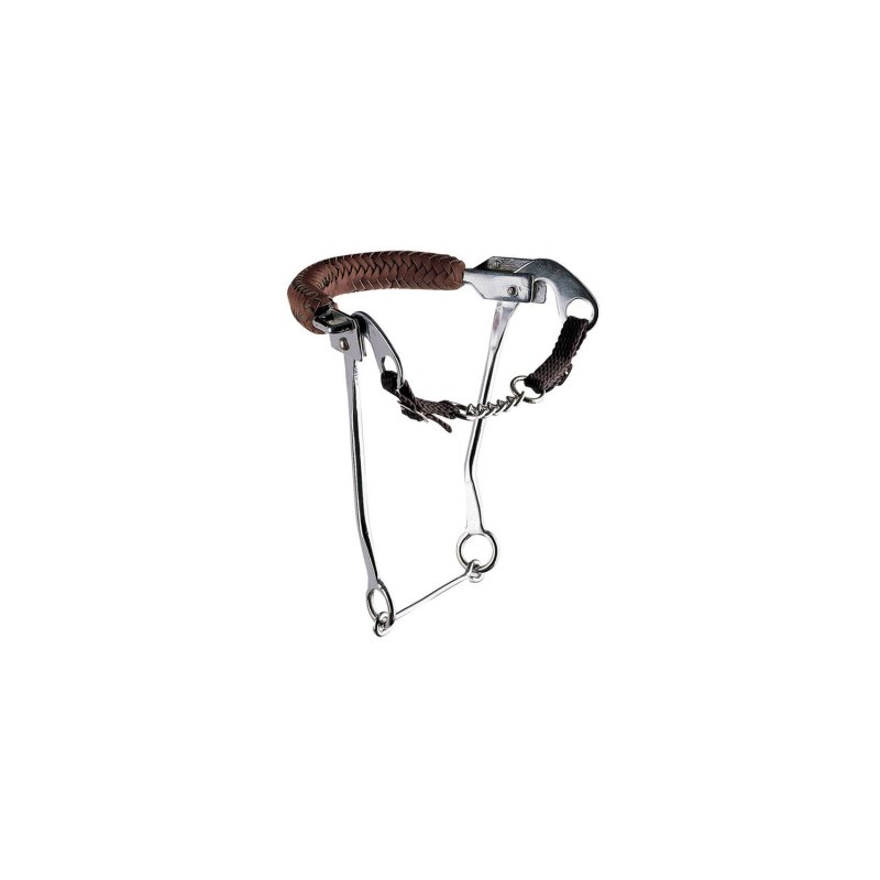 Pool's Hackamore aste lunghe con cuoio intrecciato