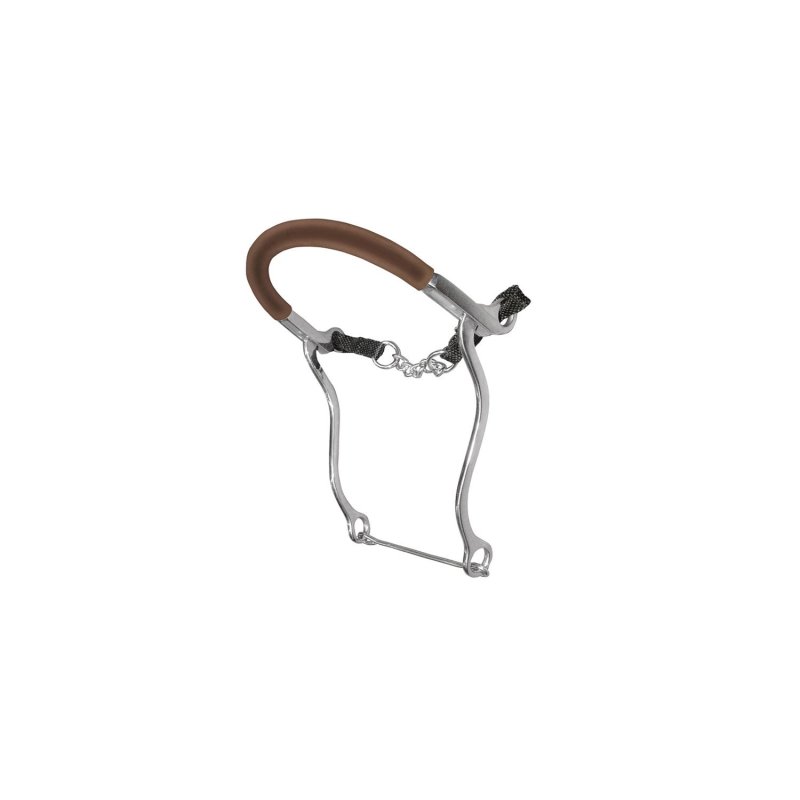Umbria Equitazione Hackamore lungo con nasalina in gomma
