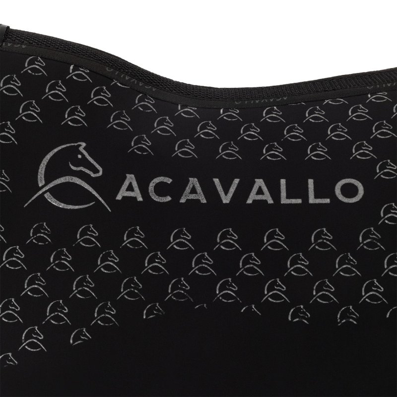 Acavallo Sottosella salto con fodera in bambù e grip silicone - Nero