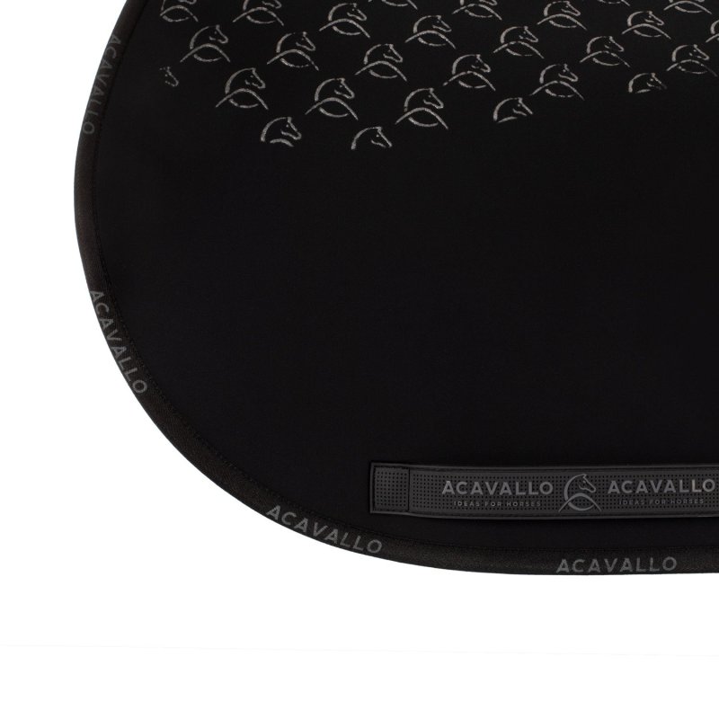 Acavallo Sottosella salto con fodera in bambù e grip silicone - Nero