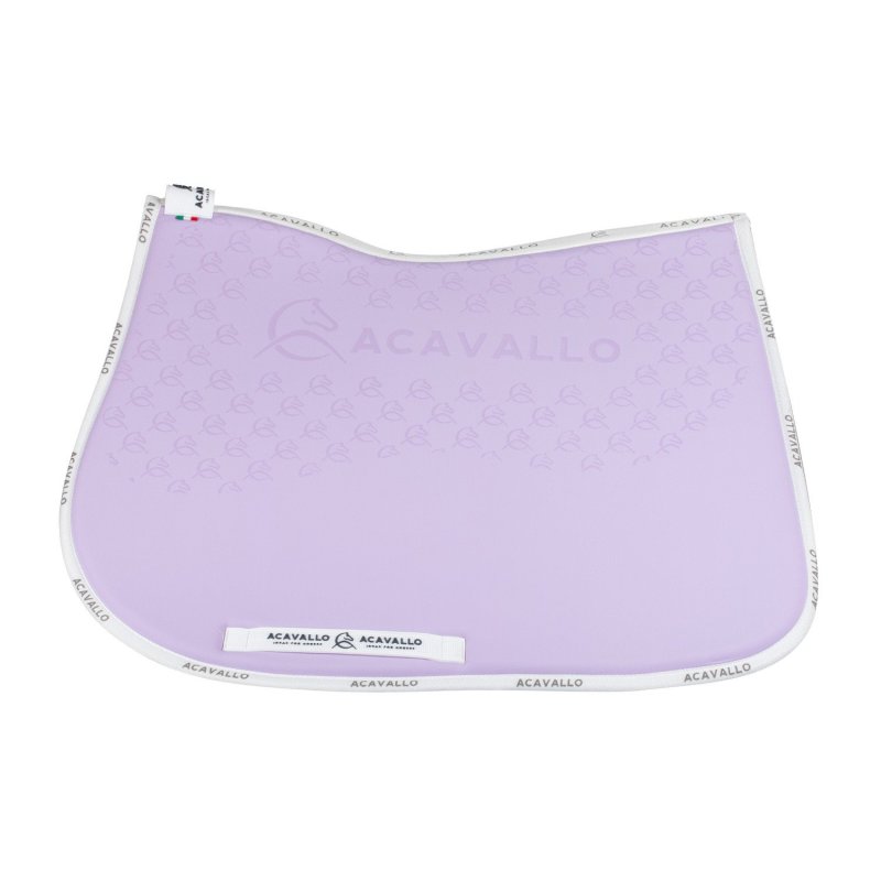 Acavallo Sottosella salto con fodera in bambù e grip silicone - Lilla/Bianco