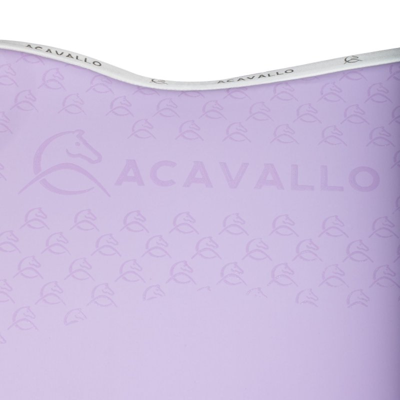 Acavallo Sottosella salto con fodera in bambù e grip silicone - Lilla/Bianco