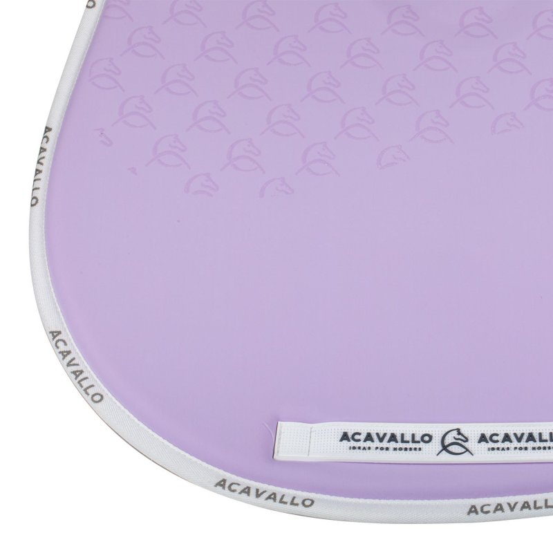 Acavallo Sottosella salto con fodera in bambù e grip silicone - Lilla/Bianco