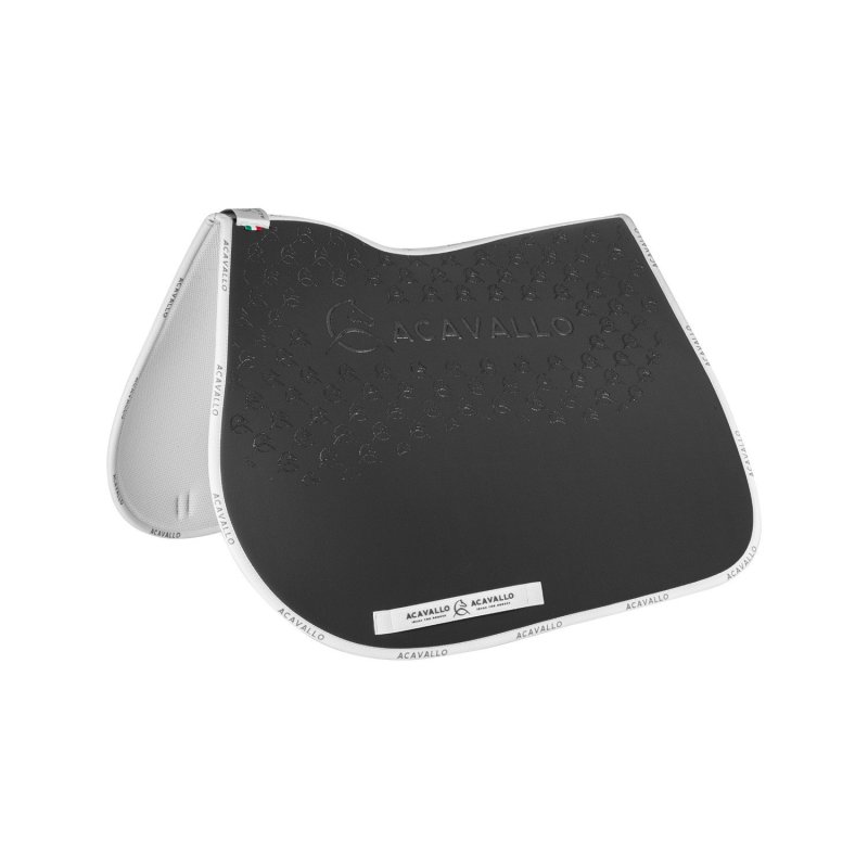 Acavallo Sottosella salto con fodera in bambù e grip silicone - Smoke Dore/Bianco