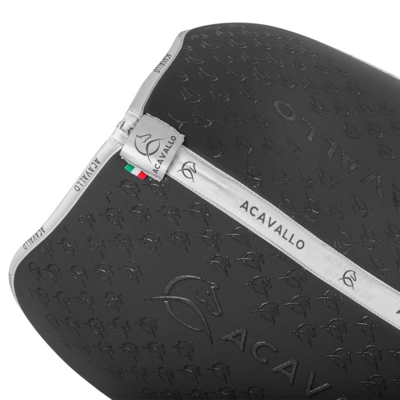 Acavallo Sottosella salto con fodera in bambù e grip silicone - Smoke Dore/Bianco