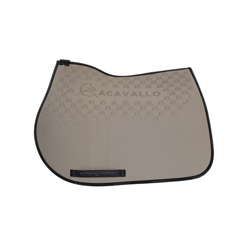Acavallo Sottosella salto con fodera in bambù e grip silicone - Terra/Nero