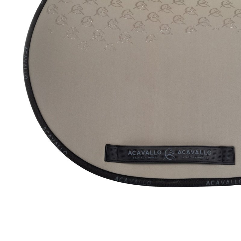 Acavallo Sottosella salto con fodera in bambù e grip silicone - Terra/Nero
