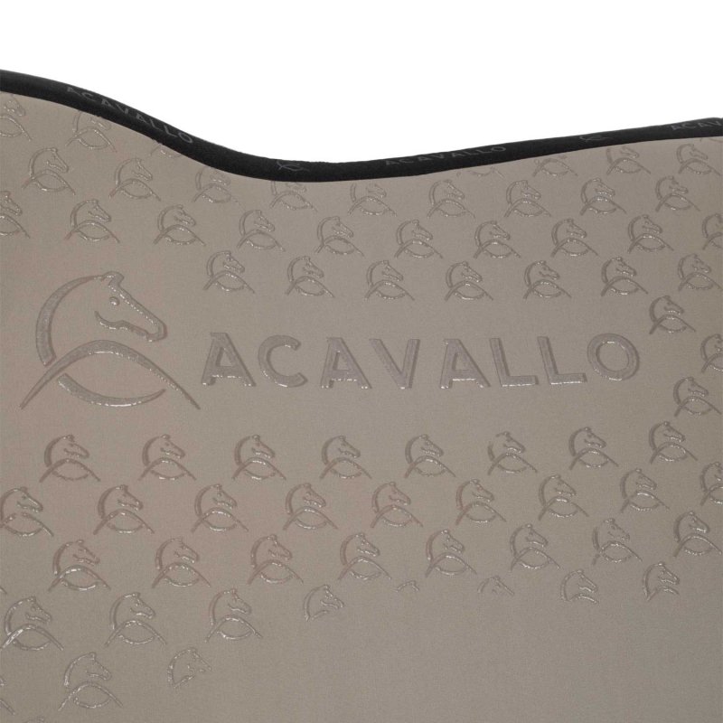 Acavallo Sottosella salto con fodera in bambù e grip silicone - Terra/Nero
