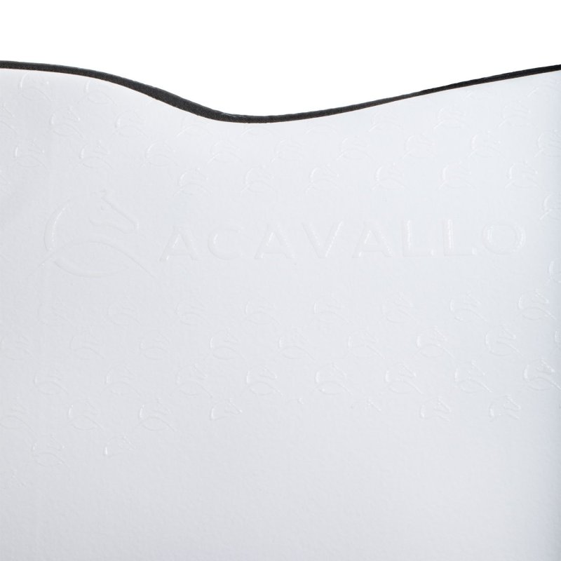 Acavallo Sottosella salto con fodera in bambù e grip silicone - Bianco/Nero