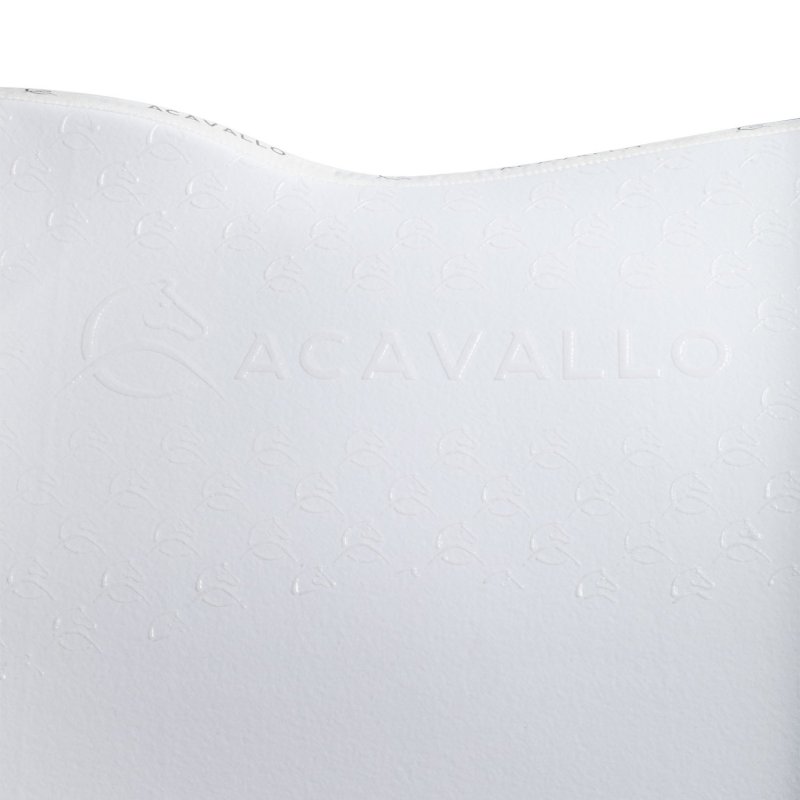 Acavallo Sottosella salto con fodera in bambù e grip silicone - Bianco