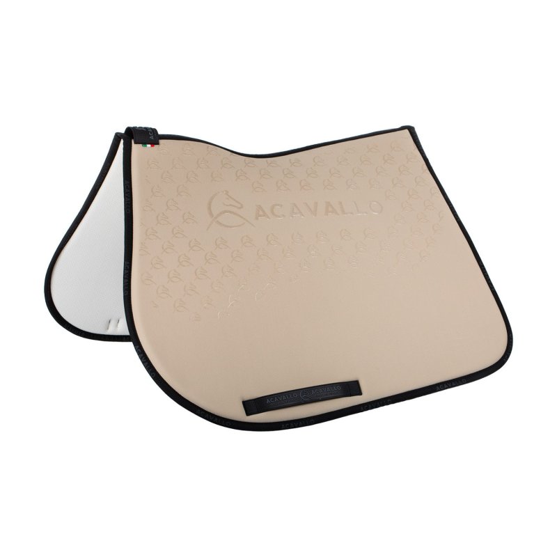 Acavallo Sottosella salto con fodera in bambù e grip silicone - Sabbia/Nero
