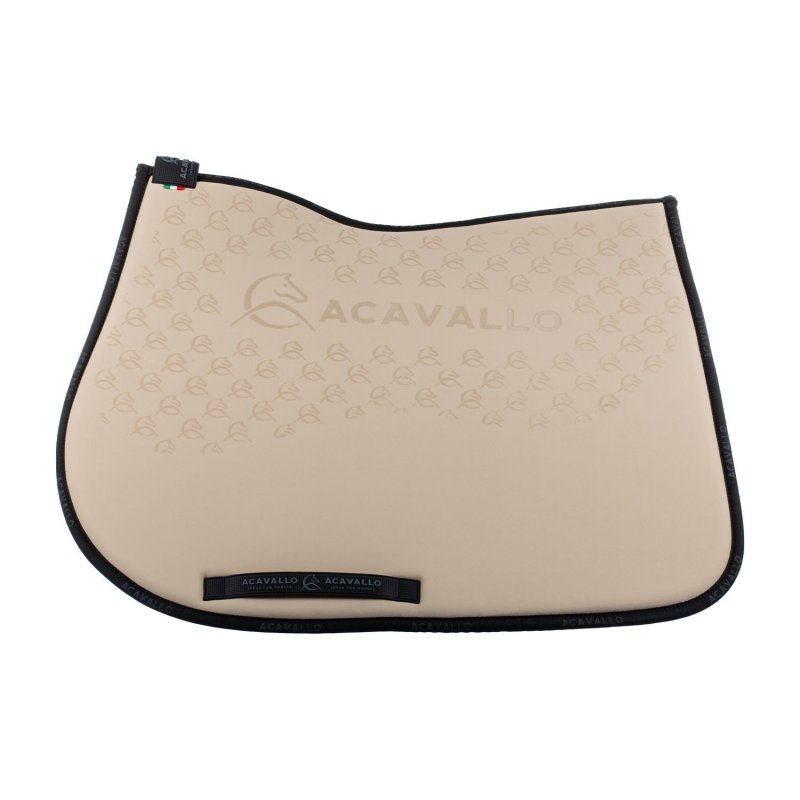 Acavallo Sottosella salto con fodera in bambù e grip silicone - Sabbia/Nero