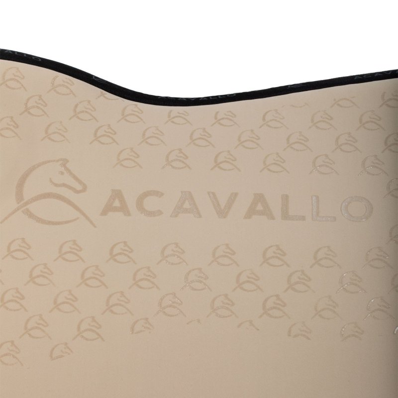 Acavallo Sottosella salto con fodera in bambù e grip silicone - Sabbia/Nero