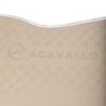 Acavallo Sottosella salto con fodera in bambù e grip silicone - Sabbia/Bianco