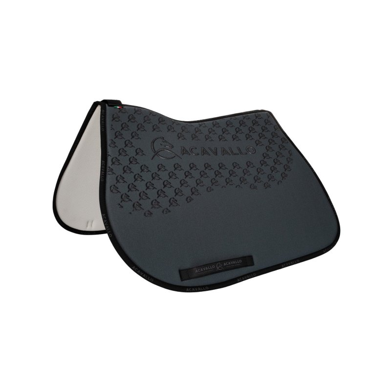 Acavallo Sottosella salto con fodera in bambù e grip silicone - Smoke Dore/Nero