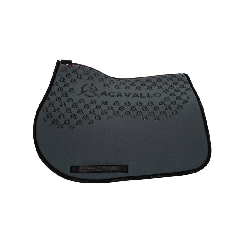 Acavallo Sottosella salto con fodera in bambù e grip silicone - Smoke Dore/Nero