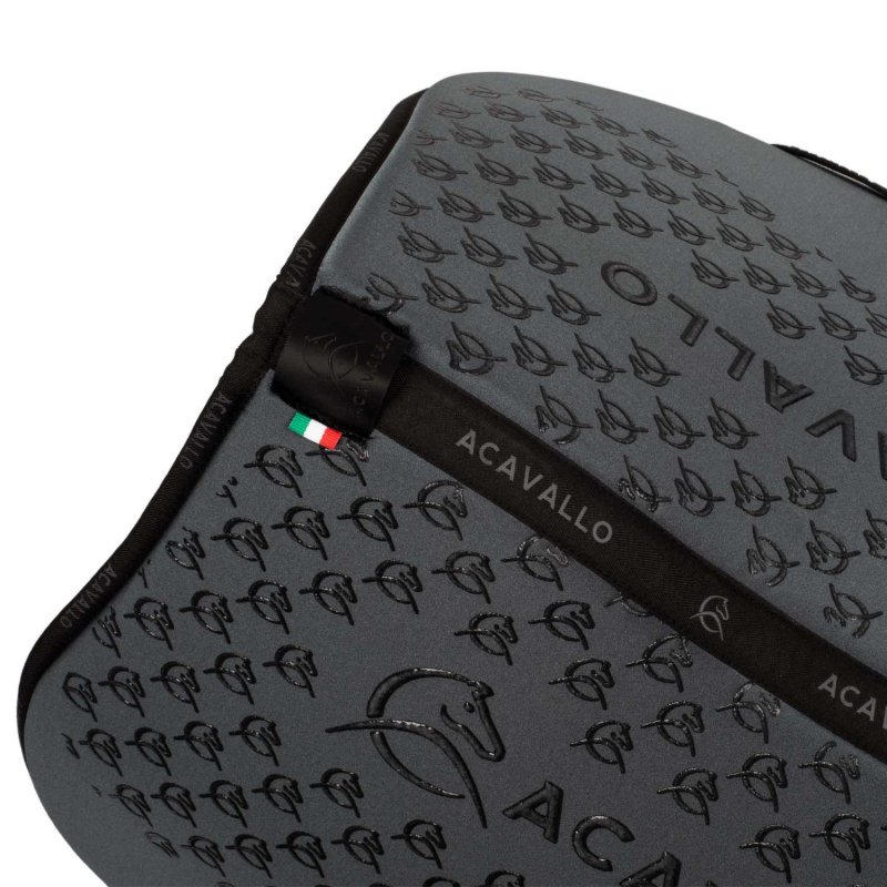 Acavallo Sottosella salto con fodera in bambù e grip silicone - Smoke Dore/Nero
