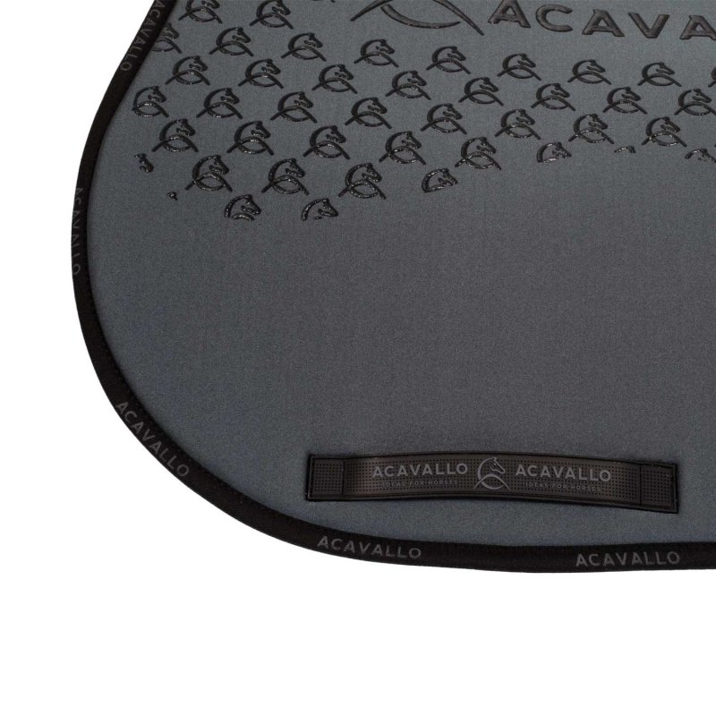 Acavallo Sottosella salto con fodera in bambù e grip silicone - Smoke Dore/Nero