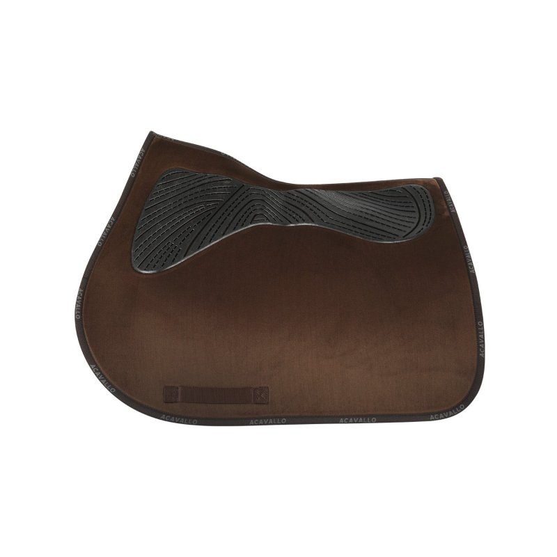 Acavallo Sottosella salto Twin Side con grip in gel - Marrone