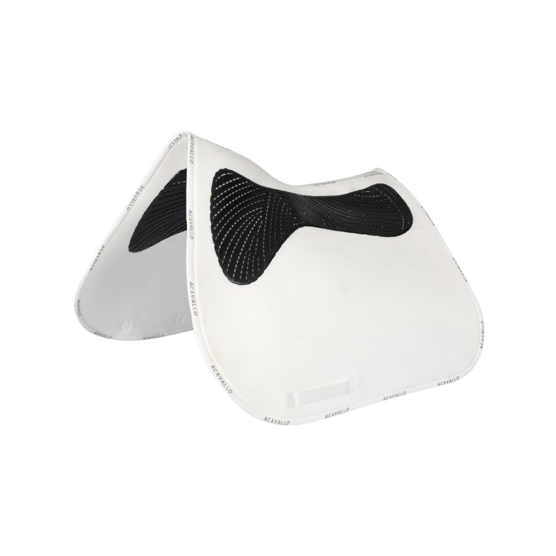 Acavallo Sottosella salto Twin Side con grip in gel - Bianco